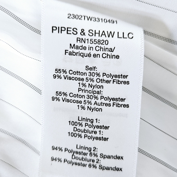 Veronica Beard Ryland Striped Cotton-Blend Tweed Blazer in Blue and White Size 8 - Picture 15 of 15